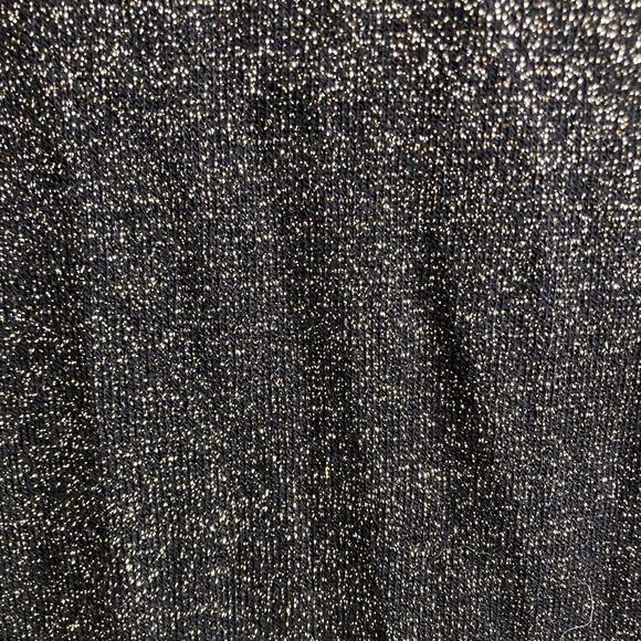Carmen Marc Valvo Black Sparkly Button Up Knit Shirt‎ Size 1X Special Occasion - Picture 11 of 11